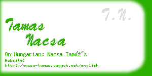 tamas nacsa business card